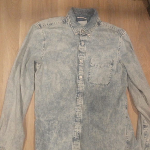 AMERICAN EAGLE JEAN SHIRT FADED size‎ small - Picture 1 of 9